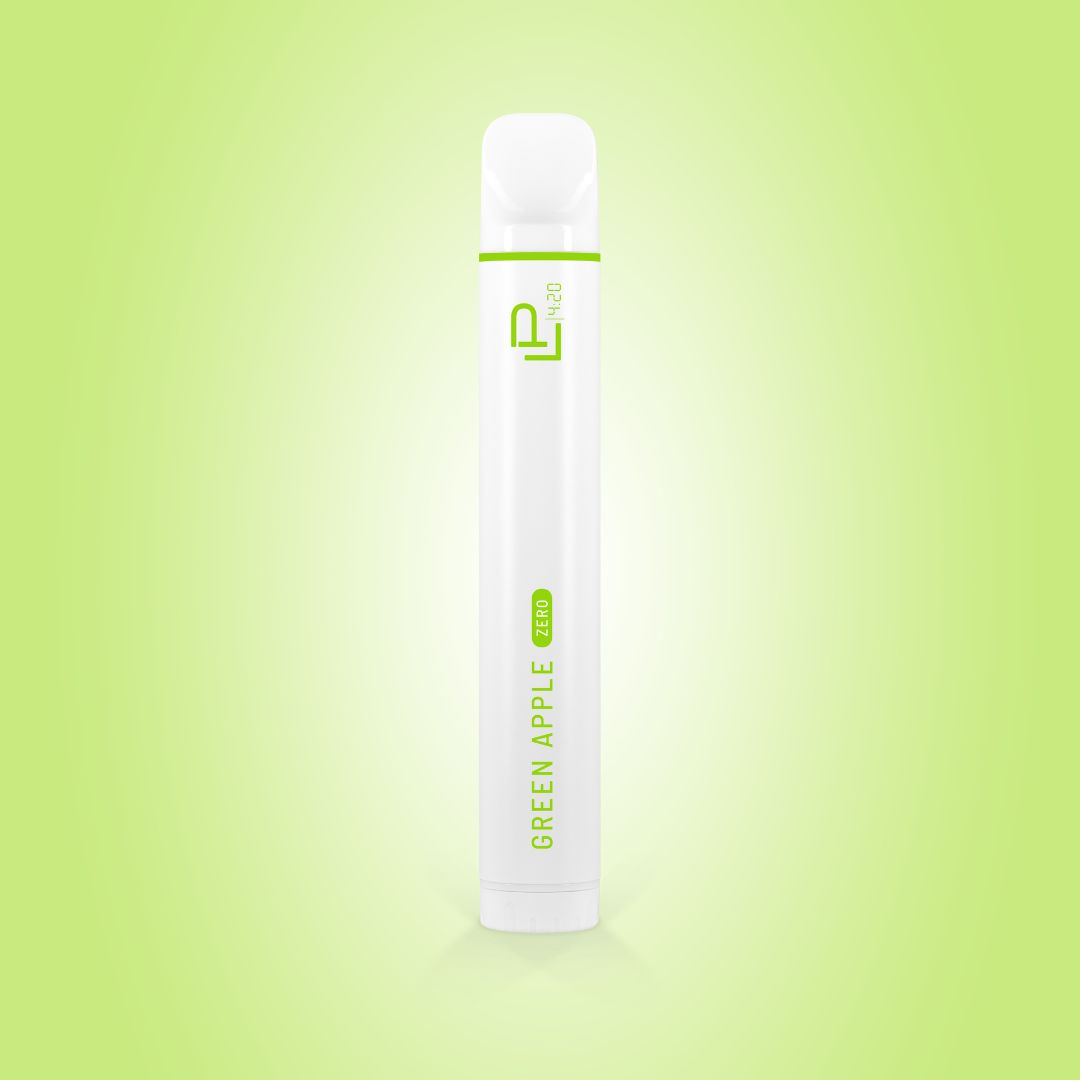 Einweg Vape ohne Nikotin mit Grüner-Apfelgeschmack.