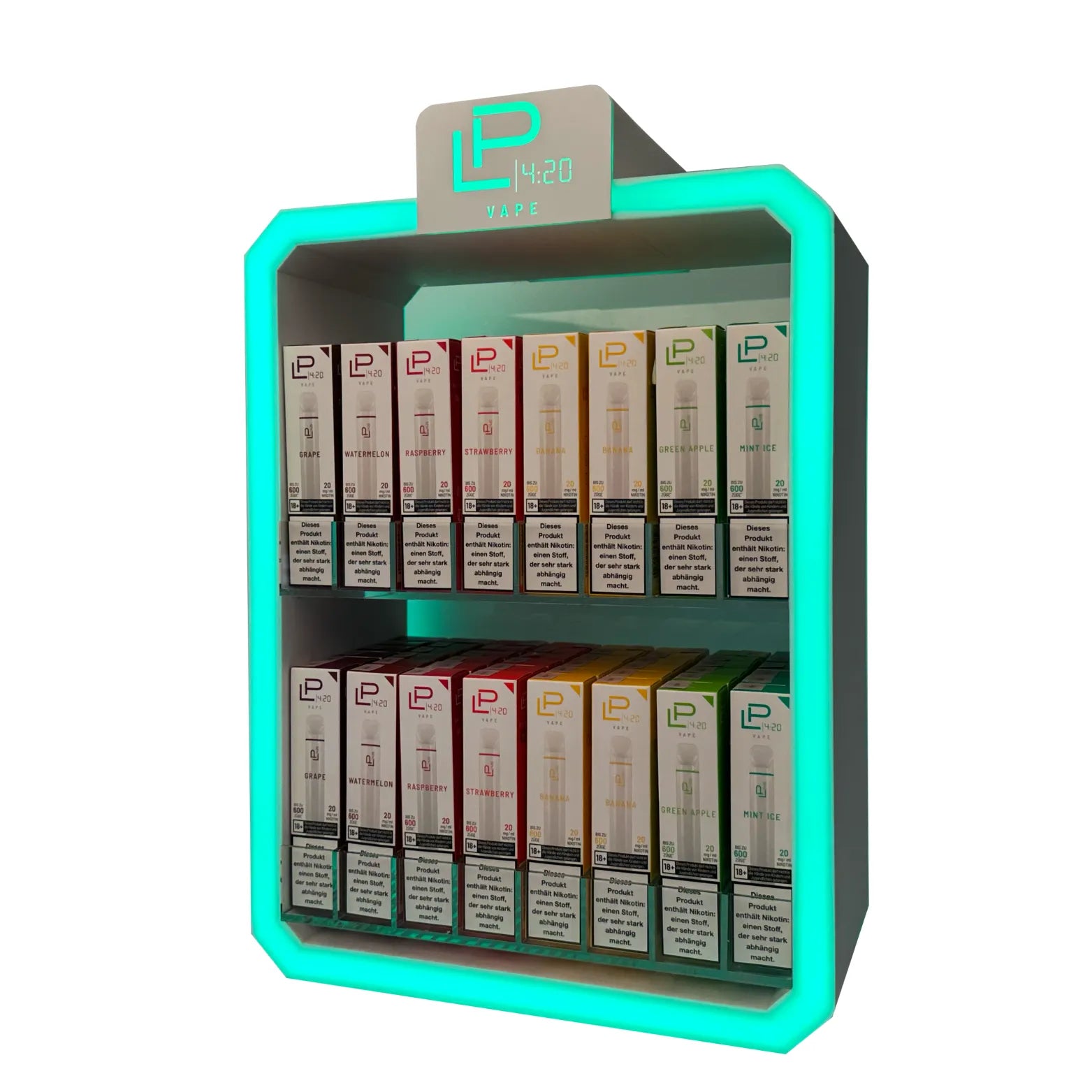 Display Aufstelle für 80 Vapes.
